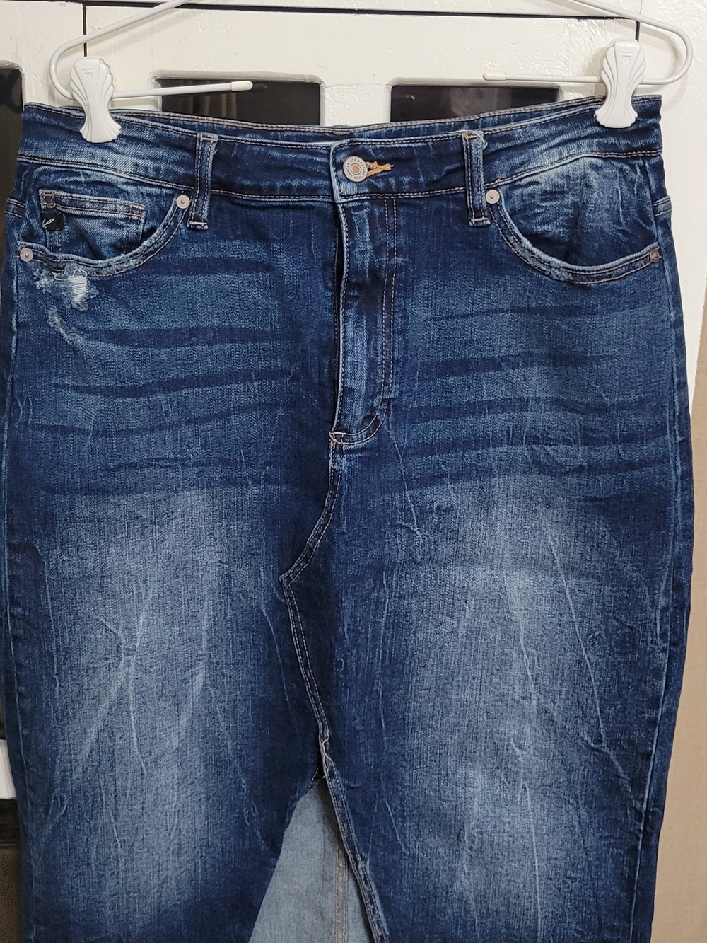 Kancan Mid Jean Skirt